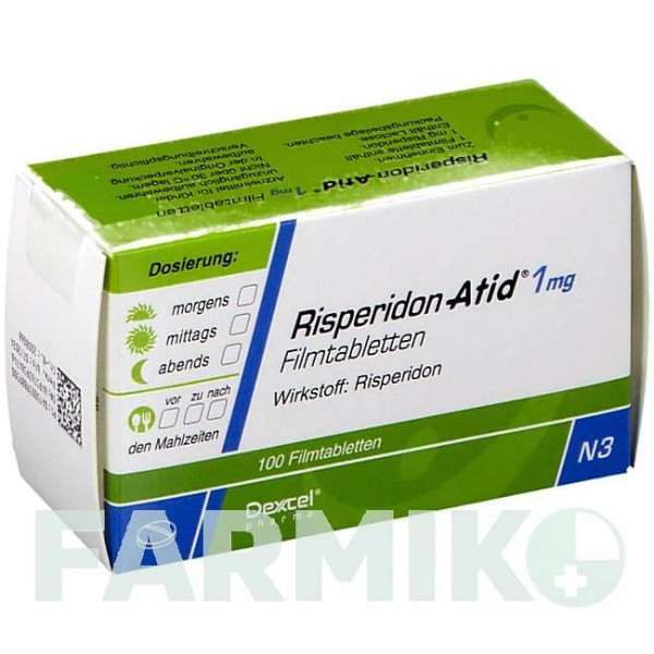 РИСПЕРИДОН (RISPERIDON) 1 мг таблетки 100 шт - Рисперидон DEXCEL PHARMA
