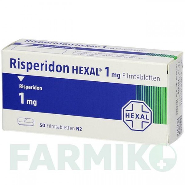 РИСПЕРИДОН (RISPERIDON) 1 мг таблетки 50 шт - Рисперидон HEXAL