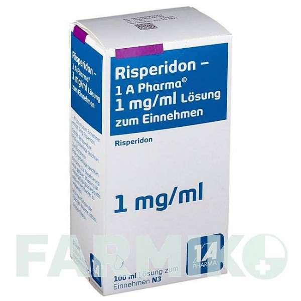 РИСПЕРИДОН (RISPERIDON) 1 мг/мл розчин 100 мл - Рисперидон 1 A PHARMA