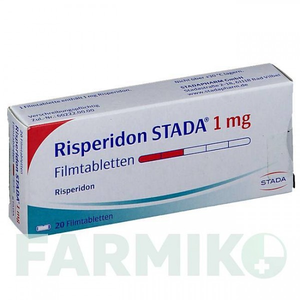 РИСПЕРИДОН (RISPERIDON) 1 мг таблетки 20 шт - Рисперидон STADAPHARM