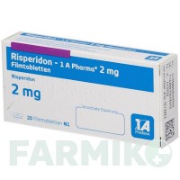 РИСПЕРИДОН (RISPERIDON) 2 мг таблетки 20 шт - Рисперидон 1 A PHARMA