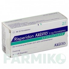 РИСПЕРИДОН (RISPERIDON) 2 мг таблетки 20 шт - Рисперидон ARISTO PHARMA