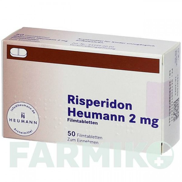 РИСПЕРИДОН (RISPERIDON) 2 мг таблетки 50 шт - Рисперидон HEUMANN PHARMA