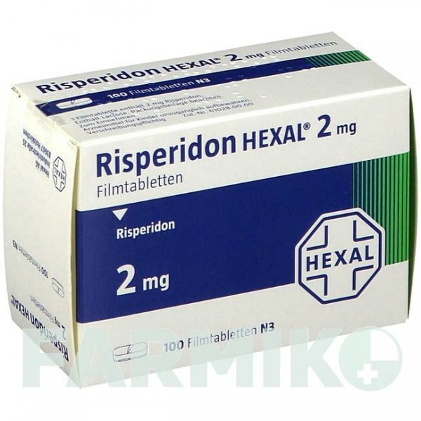 РИСПЕРИДОН (RISPERIDON) 2 мг таблетки 20 шт - Рисперидон HEXAL