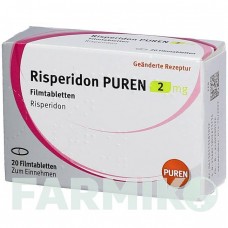 РИСПЕРИДОН (RISPERIDON) 2 мг таблетки 20 шт - Рисперидон PUREN PHARMA