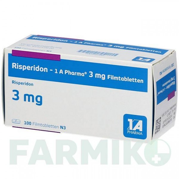 РИСПЕРИДОН (RISPERIDON) 3 мг таблетки 100 шт - Рисперидон 1 A PHARMA