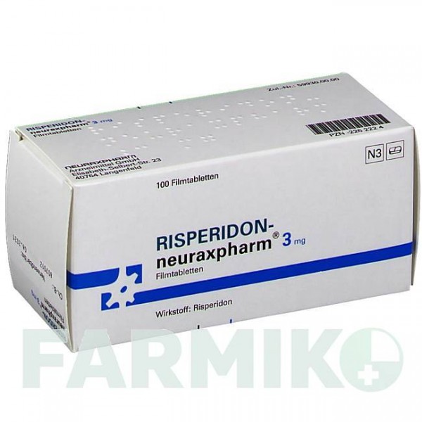 РИСПЕРИДОН (RISPERIDON) 3 мг таблетки 100 шт - Рисперидон NEURAXPHARM
