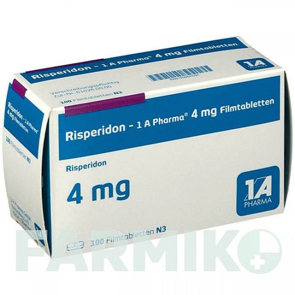 РИСПЕРИДОН (RISPERIDON) 4 мг таблетки 100 шт - Рисперидон 1 A PHARMA