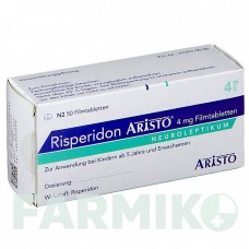 РИСПЕРИДОН (RISPERIDON) 4 мг таблетки 50 шт - Рисперидон ARISTO PHARMA