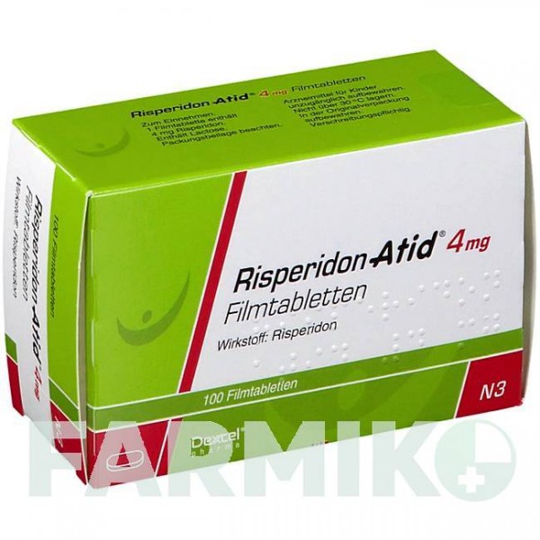 РИСПЕРИДОН (RISPERIDON) 4 мг таблетки 100 шт - Рисперидон DEXCEL PHARMA