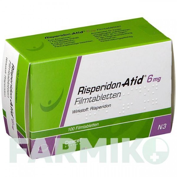 РИСПЕРИДОН (RISPERIDON) 6 мг таблетки 100 шт - Рисперидон DEXCEL PHARMA