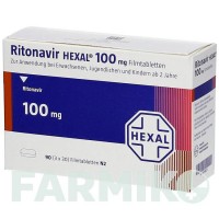 РИТОНАВІР (RITONAVIR) 100 мг таблетки 90 шт - Ритонавір HEXAL