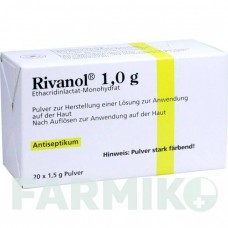 РИВАНОЛ (RIVANOL) 1,0 г порошок 20 шт - Этакридин лактат DERMAPHARM