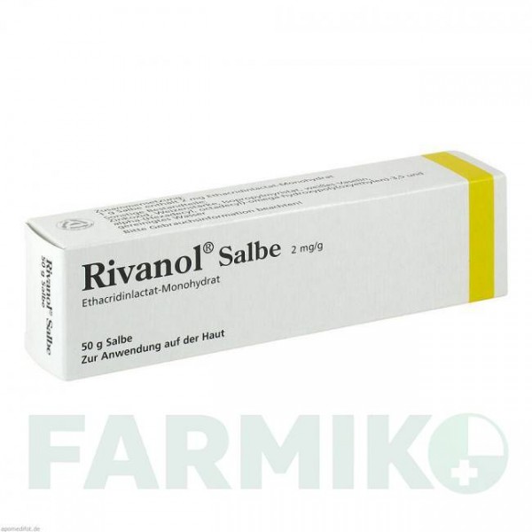 РИВАНОЛ (RIVANOL) мазь 50 г - Этакридин лактат DERMAPHARM