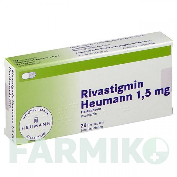 РИВАСТИГМІН (RIVASTIGMIN) 1,5 мг капсули 28 шт - Ривастигмін HEUMANN PHARMA