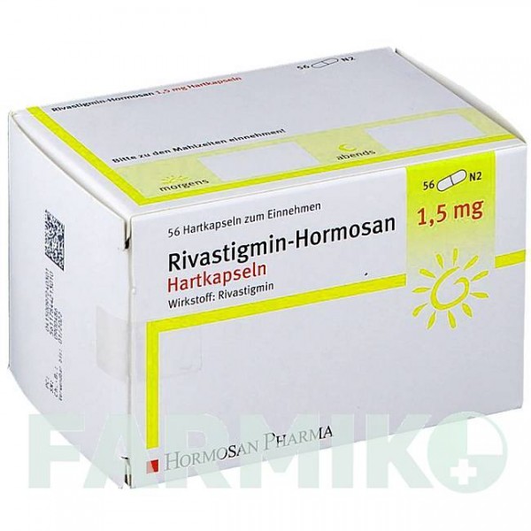 РИВАСТИГМИН (RIVASTIGMIN) 1,5 мг капсулы 56 шт - Ривастигмин HORMOSAN PHARMA