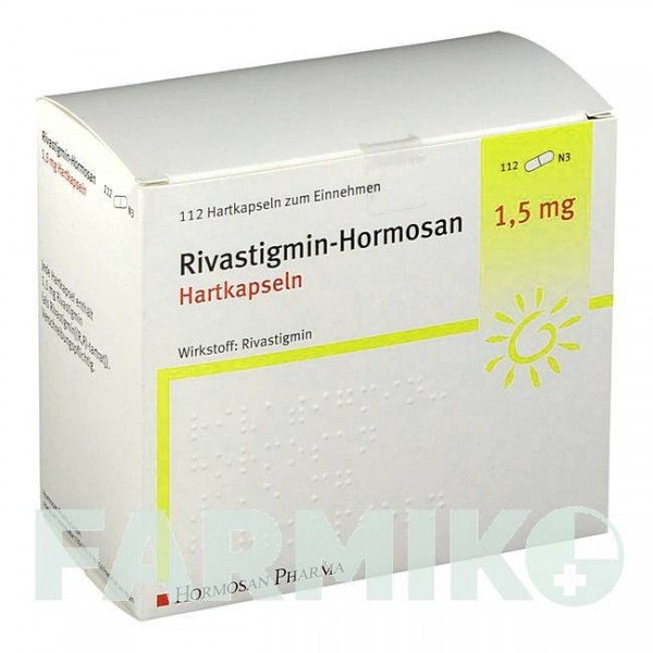 РИВАСТИГМІН (RIVASTIGMIN) 1,5 мг капсули 112 шт - Ривастигмін HORMOSAN PHARMA