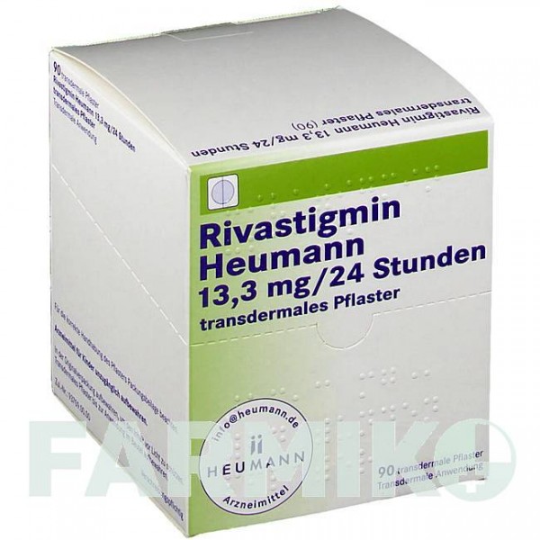 РИВАСТИГМИН (RIVASTIGMIN) 13,3 мг/24 ч пластырь 90 шт - Ривастигмин HEUMANN PHARMA