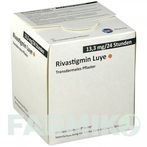 РИВАСТИГМИН (RIVASTIGMIN) 13,3 мг/24 ч пластырь 90 шт - Ривастигмин LUYE PHARMA