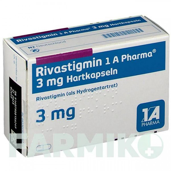РИВАСТИГМИН (RIVASTIGMIN) 3 мг капсулы 28 шт - Ривастигмин 1 A PHARMA
