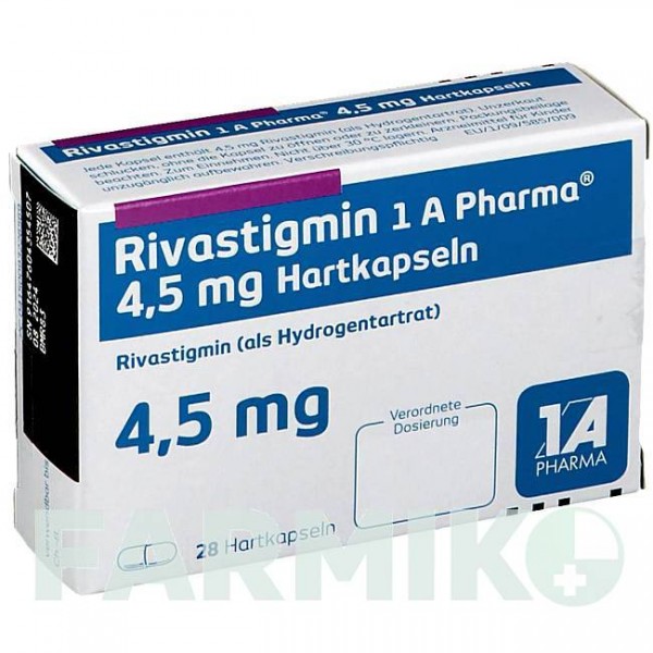 РИВАСТИГМІН (RIVASTIGMIN) 4,5 мг капсули 28 шт - Ривастигмін 1 A PHARMA