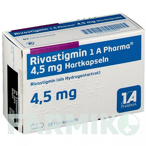 РИВАСТИГМІН (RIVASTIGMIN) 4,5 мг капсули 56 шт - Ривастигмін 1 A PHARMA