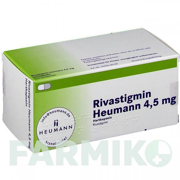 РИВАСТИГМИН (RIVASTIGMIN) 4,5 мг капсулы 56 шт - Ривастигмин HEUMANN PHARMA