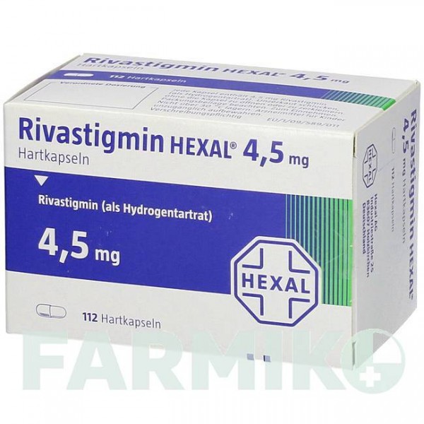 РИВАСТИГМИН (RIVASTIGMIN) 4,5 мг капсулы 112 шт - Ривастигмин HEXAL