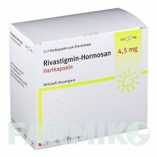 РИВАСТИГМИН (RIVASTIGMIN) 4,5 мг капсулы 112 шт - Ривастигмин HORMOSAN PHARMA