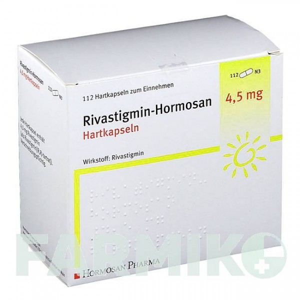 РИВАСТИГМИН (RIVASTIGMIN) 4,5 мг капсулы 112 шт - Ривастигмин HORMOSAN PHARMA