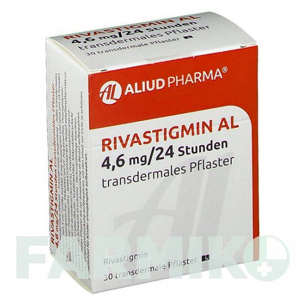 РИВАСТИГМИН (RIVASTIGMIN) 4,6 мг/24 ч пластырь 30 шт - Ривастигмин ALIUD PHARMA