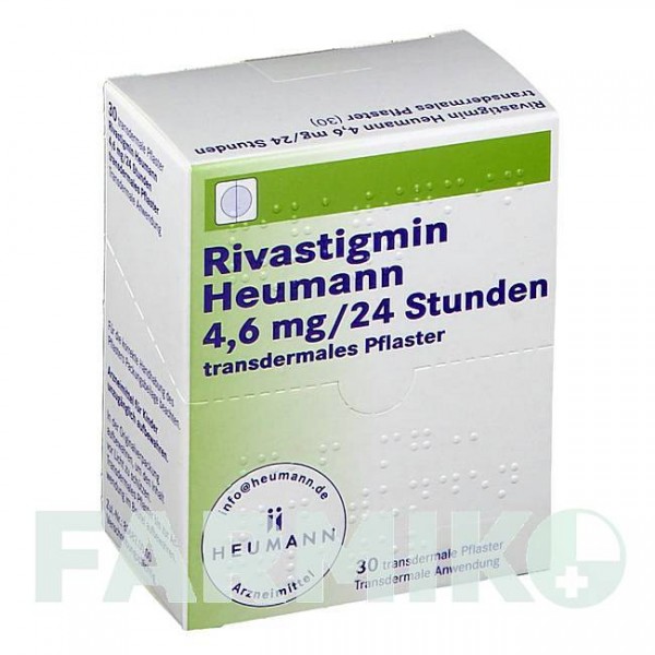 РИВАСТИГМИН (RIVASTIGMIN) 4,6 мг/24 ч пластырь 30 шт - Ривастигмин HEUMANN PHARMA