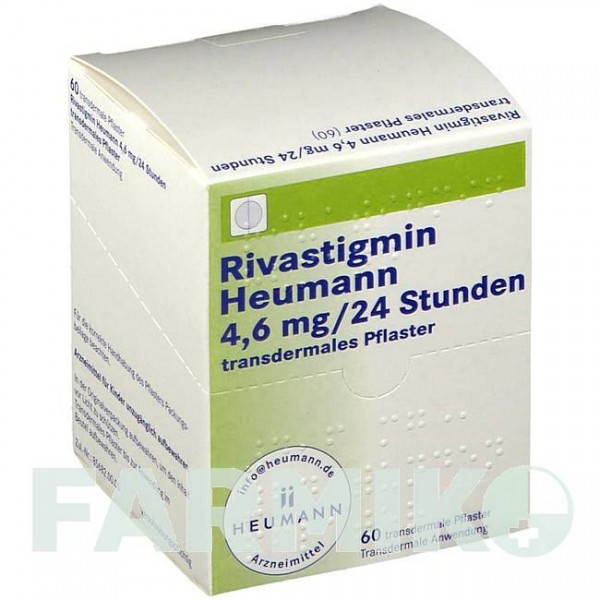 РИВАСТИГМИН (RIVASTIGMIN) 4,6 мг/24 ч пластырь 60 шт - Ривастигмин HEUMANN PHARMA