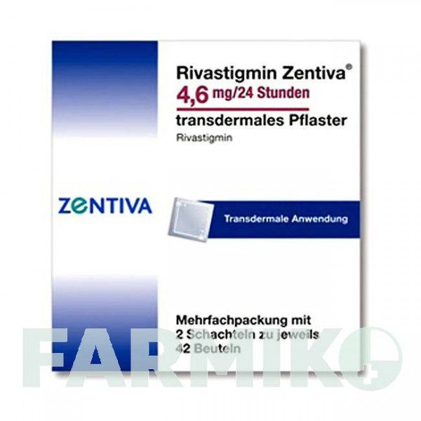 РИВАСТИГМИН (RIVASTIGMIN) 4,6 мг/24 ч пластырь 84 шт - Ривастигмин ZENTIVA