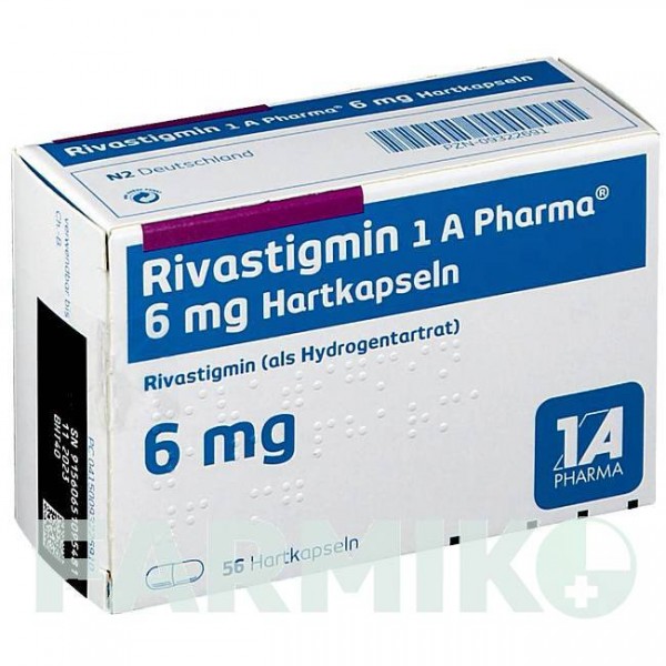 РИВАСТИГМИН (RIVASTIGMIN) 6 мг капсулы 56 шт - Ривастигмин 1 A PHARMA