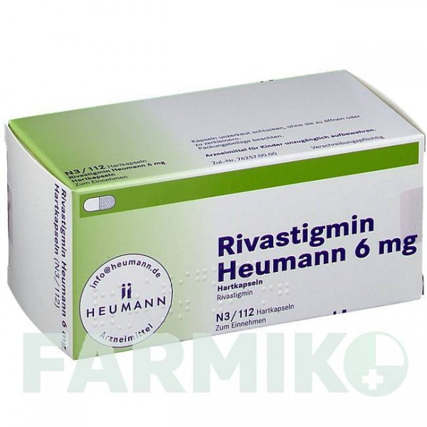 РИВАСТИГМИН (RIVASTIGMIN) 6 мг капсулы 112 шт - Ривастигмин HEUMANN PHARMA