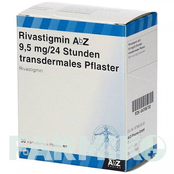 РИВАСТИГМІН (RIVASTIGMIN) 9,5 мг/24 год пластир 90 шт - Ривастигмін ABZ PHARMA