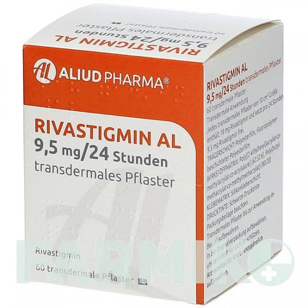 РИВАСТИГМИН (RIVASTIGMIN) 9,5 мг/24 ч пластырь 60 шт - Ривастигмин ALIUD PHARMA