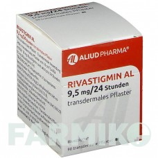 РИВАСТИГМИН (RIVASTIGMIN) 9,5 мг/24 ч пластырь 90 шт - Ривастигмин ALIUD PHARMA
