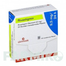 РИВАСТИГМІН (RIVASTIGMIN) 9,5 мг/24 год пластир 42 шт - Ривастигмін GLENMARK