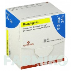 РИВАСТИГМІН (RIVASTIGMIN) 9,5 мг/24 год пластир 60 шт - Ривастигмін GLENMARK