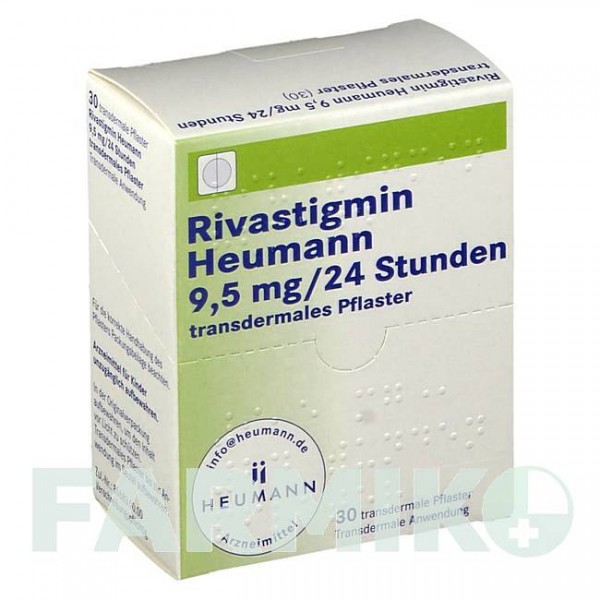 РИВАСТИГМИН (RIVASTIGMIN) 9,5 мг/24 ч пластырь 30 шт - Ривастигмин HEUMANN PHARMA