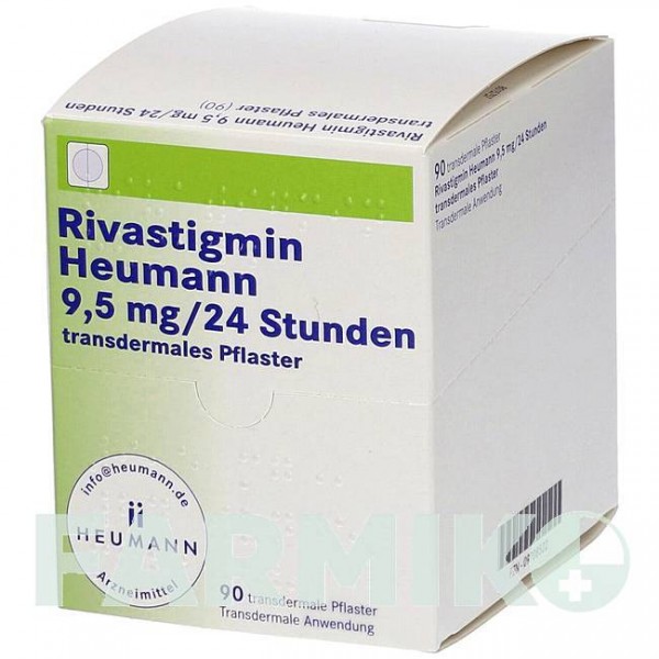 РИВАСТИГМИН (RIVASTIGMIN) 9,5 мг/24 ч пластырь 90 шт - Ривастигмин HEUMANN PHARMA