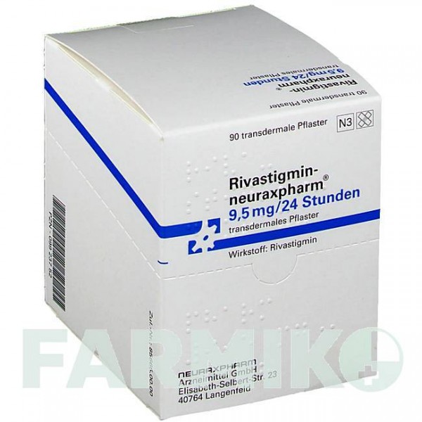 РИВАСТИГМІН (RIVASTIGMIN) 9,5 мг/24 год пластир 84 шт - Ривастигмін NEURAXPHARM