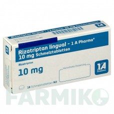 РИЗАТРИПТАН (RIZATRIPTAN) 10 мг таблетки 18 шт - Ризатриптан 1 A PHARMA