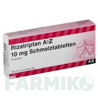 РИЗАТРИПТАН (RIZATRIPTAN) 10 мг таблетки 3 шт - Ризатриптан ABZ PHARMA