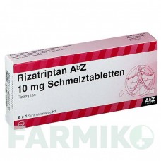 РИЗАТРИПТАН (RIZATRIPTAN) 10 мг таблетки 6 шт - Ризатриптан ABZ PHARMA