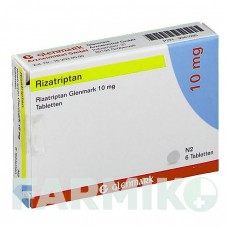РИЗАТРИПТАН (RIZATRIPTAN) 10 мг таблетки 6 шт - Ризатриптан GLENMARK