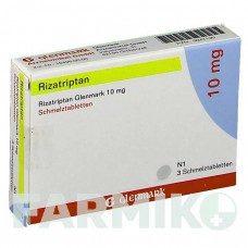 РИЗАТРИПТАН (RIZATRIPTAN) 10 мг таблетки 3 шт - Ризатриптан GLENMARK