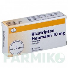 РИЗАТРИПТАН (RIZATRIPTAN) 10 мг таблетки 6 шт - Ризатриптан HEUMANN PHARMA